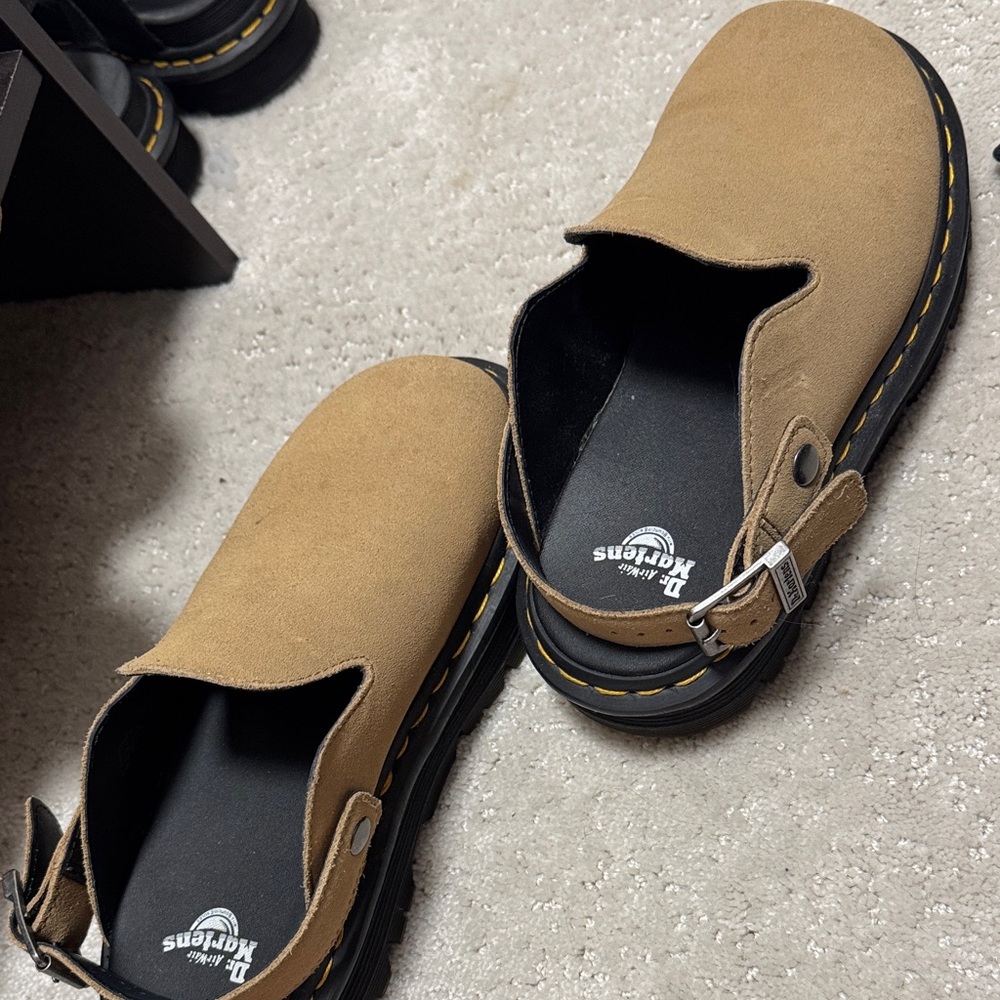 Dr. Martens Tan Slip-On Loafers